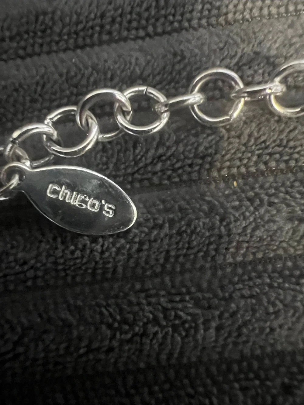Chicos Silver-Tone Open Link Necklace